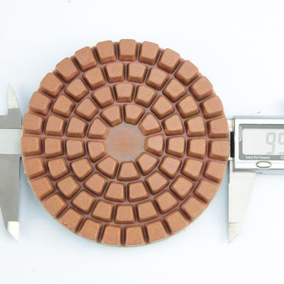 Pad de polissage humide à 7 étapes pour le brassage du béton Forme ronde Package Poids brut 0,740 kg