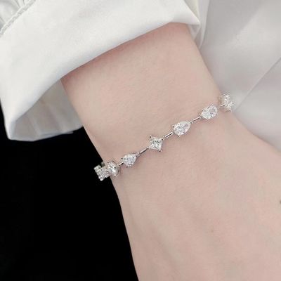 14K Brilliance Lab Homme adulte fait des bracelets en diamant Style de la mode