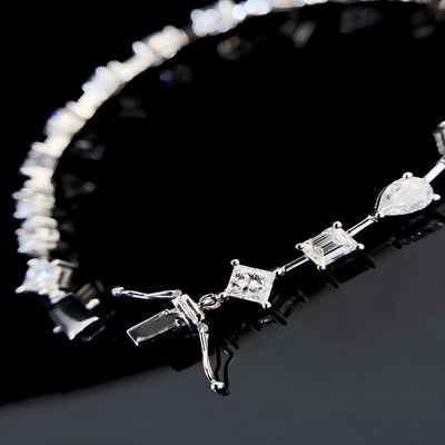 14K Brilliance Lab Homme adulte fait des bracelets en diamant Style de la mode