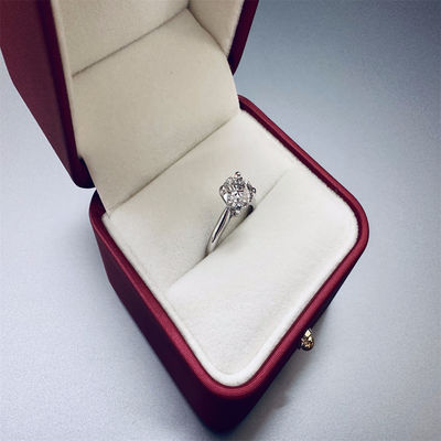18K Lab Diamonds Ringe et or Ringe de mariage Setting1894 Four Prong Classic Diamond Ringe