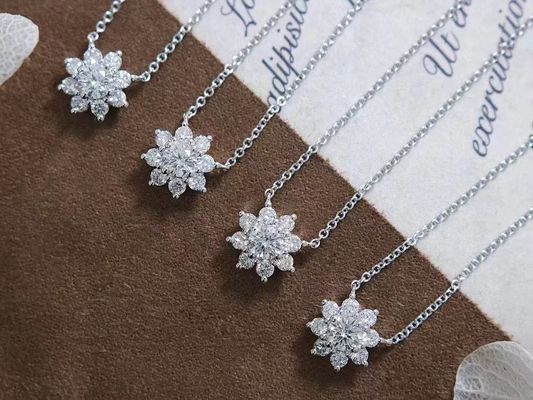 0.100kg Paquet Poids brut 42cm Longueur Xinrui Diamants cultivés en laboratoire Collier de diamant CVD/Hpht