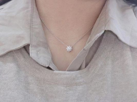 0.100kg Paquet Poids brut 42cm Longueur Xinrui Diamants cultivés en laboratoire Collier de diamant CVD/Hpht